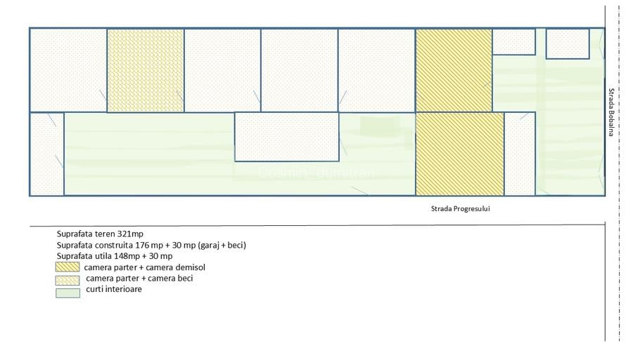 Casa centrala de inchiriat 148mp su