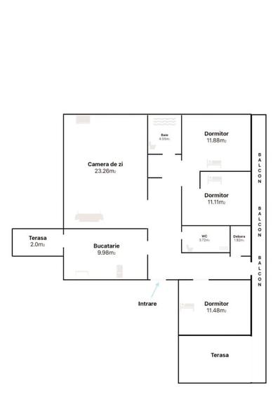 Proprietar vand apartament cu 4 camere - 1