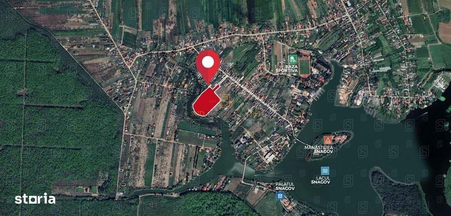 Silistea Snagovului, Teren 23.761 mp, deschidere 226 ml catre lac - 1