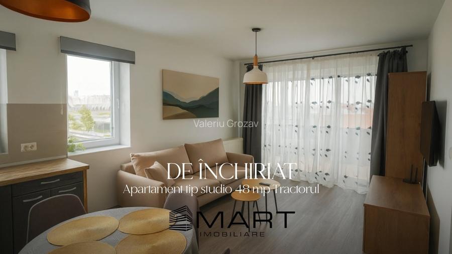 Apartament tip studio 48 mp Tractorul