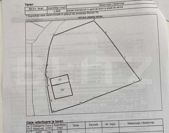 Casa Demolabila, 1000mp in Sf. Ilie Vechi