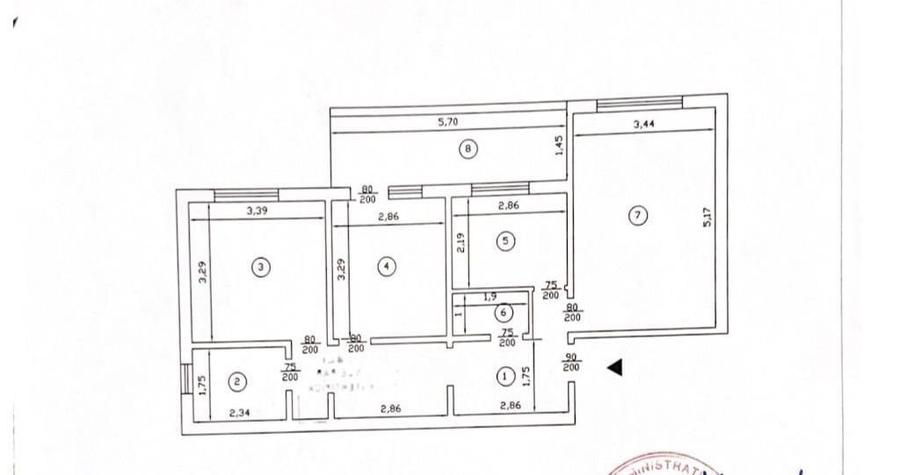 Apartament cu 3 camere, decomandat, zona Nicolina - 15