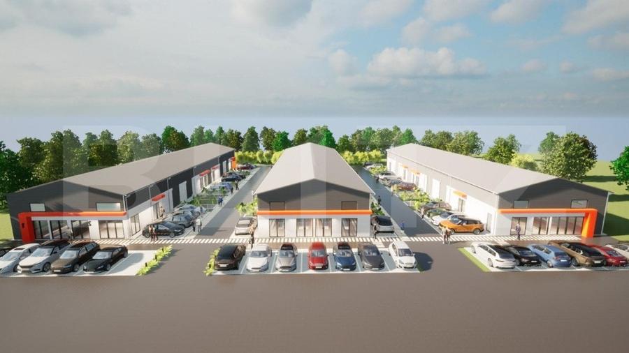 Hale noi pe parter sau P + 1, 1.755 mp utili, teren 4.000 mp, zona Ghercesti - 10