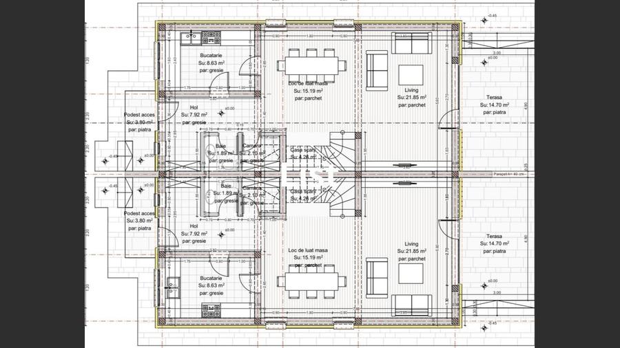 Duplex spatios 4 camere, Tauții-Măgherăuș 0%Comision - 3