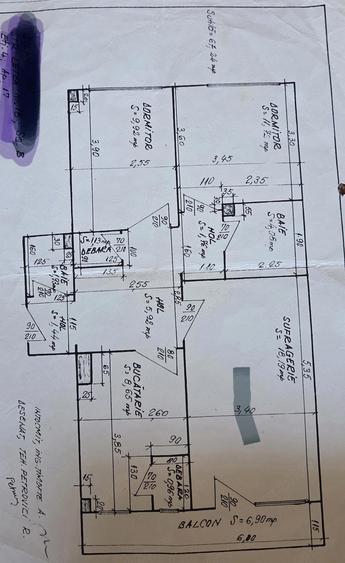 Decomandat 3camere ,2 bai Balcon mare,foarte calduris - 6