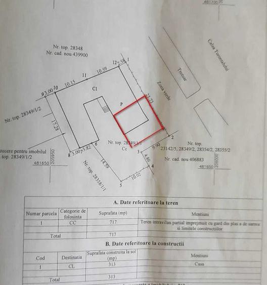Casă cu 4 camere în Torontalului