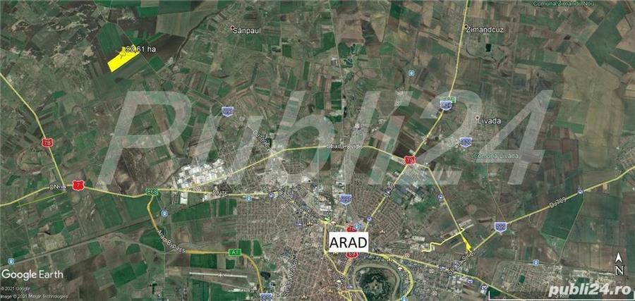 53,60 ha teren la soseaua Arad- Iratos - 1