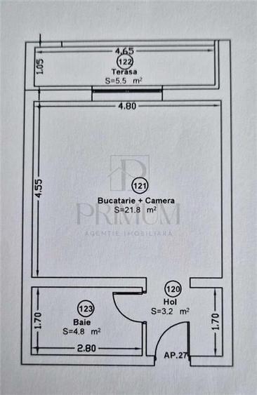 GIROC - 1 Cam - Mobilat si utilat - Zona buna - Parcare privata - 5