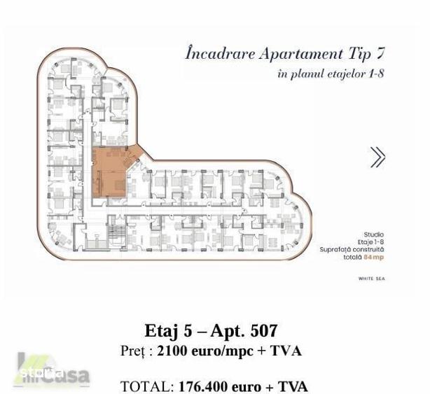 Apartament 2 Camere - Complex Reziden?ial WHITE SEA - Mamaia - 12