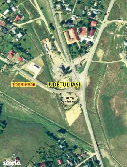 Teren 1900 mp in Sens Giratoriu DN24C Vanatori Ia?i Ideal Sta?ie PECO - 2