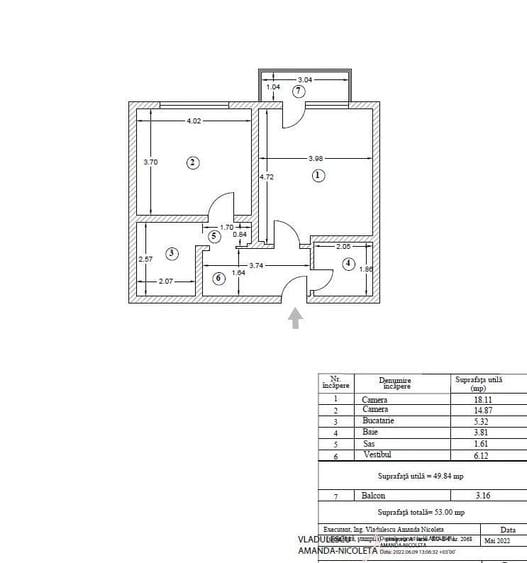 2 camere | Decomandat | Mobilat | Loc parcare - 7