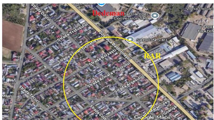 Chercea zona RAR - Teren 520mp deschidere 17m, ingradit - 1