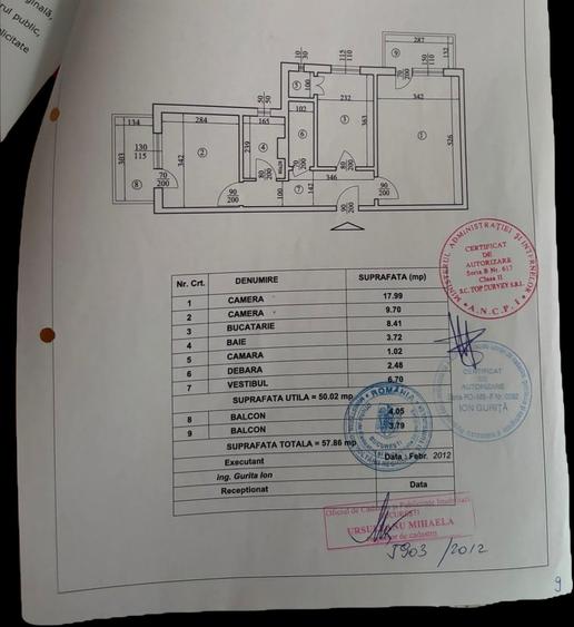 Apartament cu 2 camere decomandat în Aviației