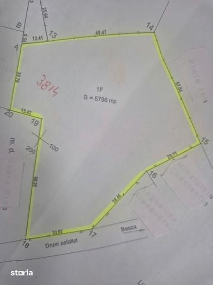 Teren de 5796 mp, în Central