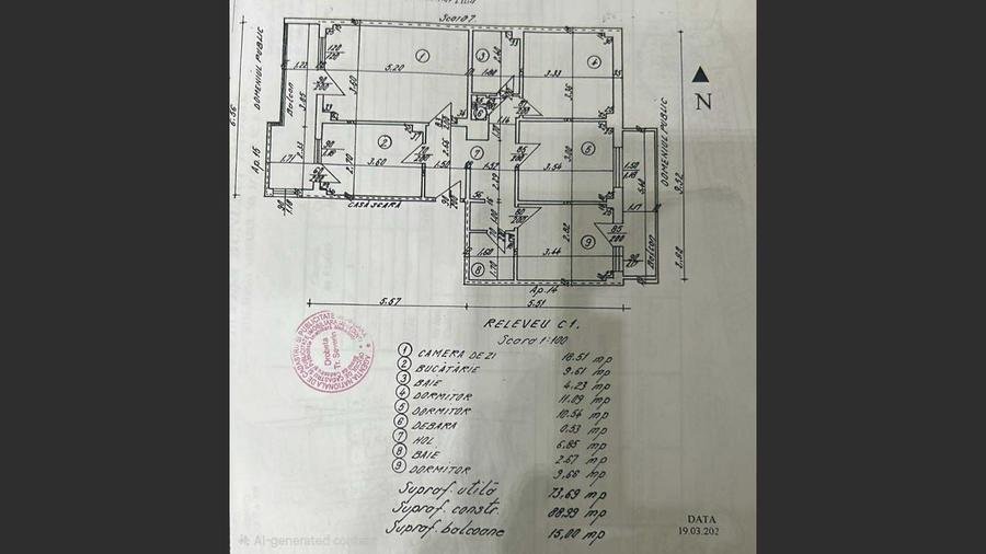 Apartament cu 4 camere decomandat, mobilat în Crihala