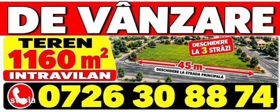 Teren de 1160 mp, în Corbu