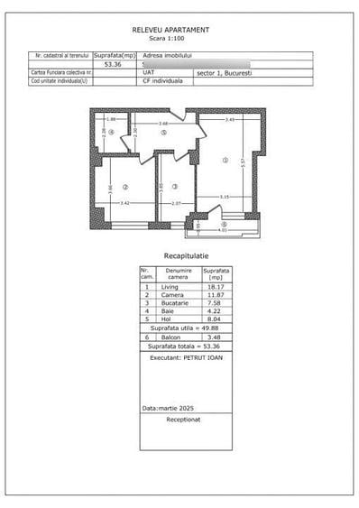 Apartament 2 Camere | 1 Mai |Piata Mures |Semifinisat |Metrou 6'|etj 2 - 8