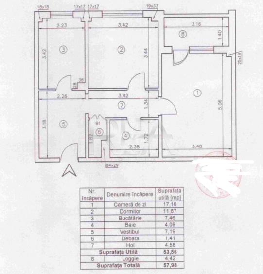 2 Camere- etaj 6/8- Renovat 2026- Panduri/13 septembrie - 17