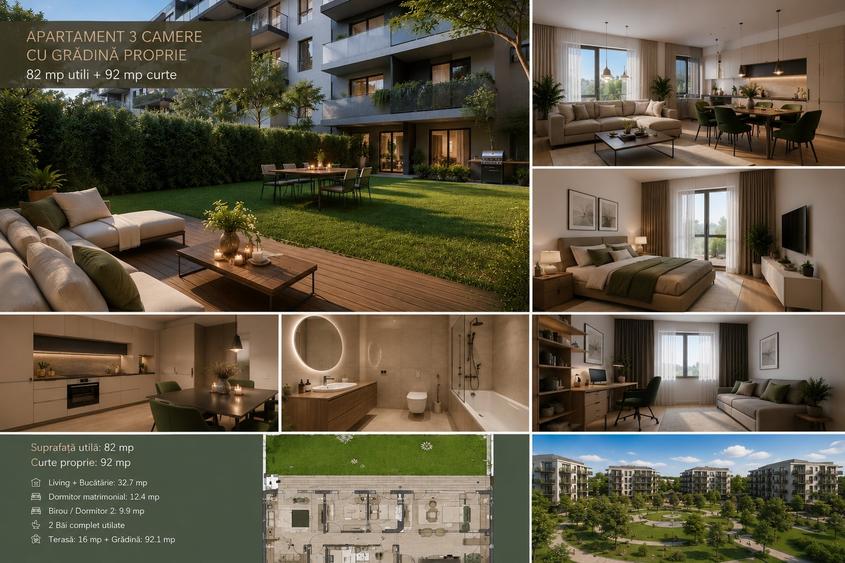 Apartament cu 3 camere și grădină proprie – Un nou stil de viata! - 2