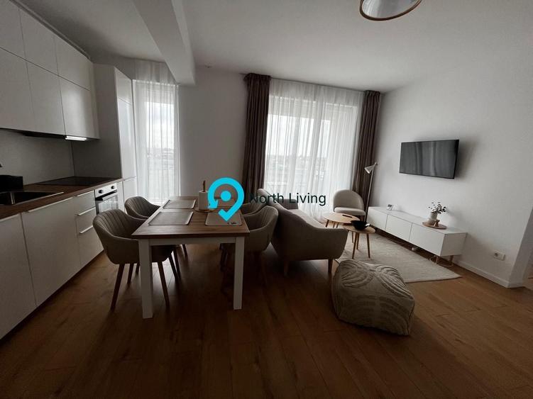 Apartament cu 3 camere semidecomandat, mobilat în Tunari
