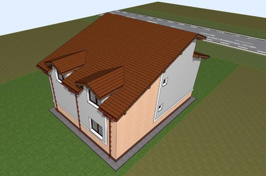 Duplex cu 5 camere cu Teren 1000 Mp în Miloșești