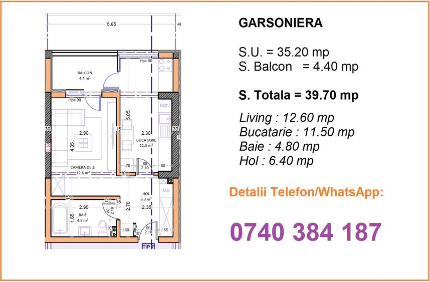 Garsoniera 40mp, Bloc Nou, Zona linistita, Parc, Metrou M2 - 10