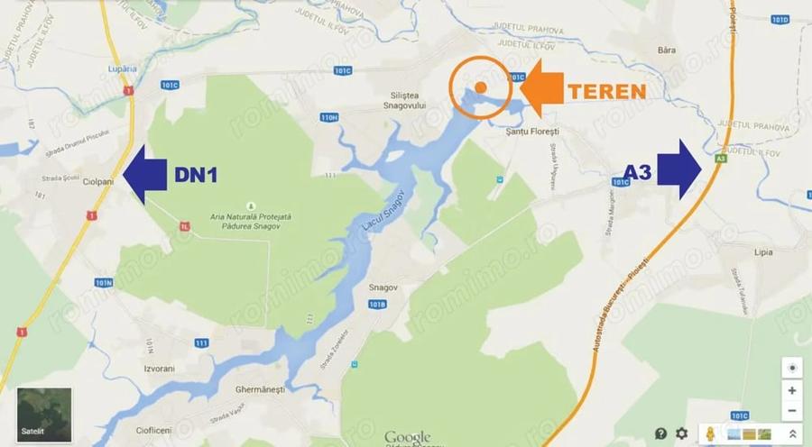 Teren de 4400 mp, în Gruiu