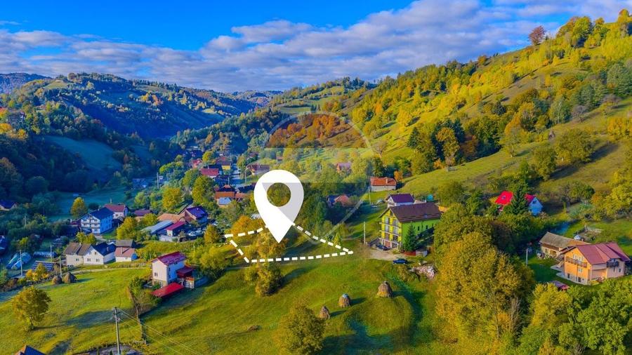 Teren Construcții intravilan de 1564 mp, în Moieciu de Jos