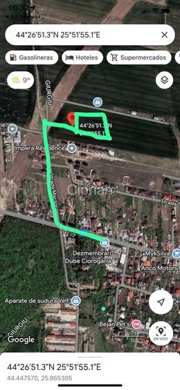 Teren intravilan Ciorogarla, 500 mp, deschidere 20 ml