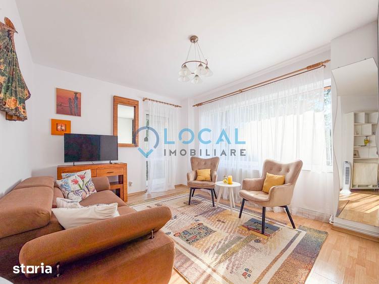 Apartament cu 2 camere semidecomandat, mobilat în Plopilor