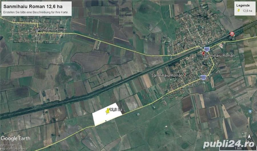 Teren de 127000 mp, în Sânmihaiu Român