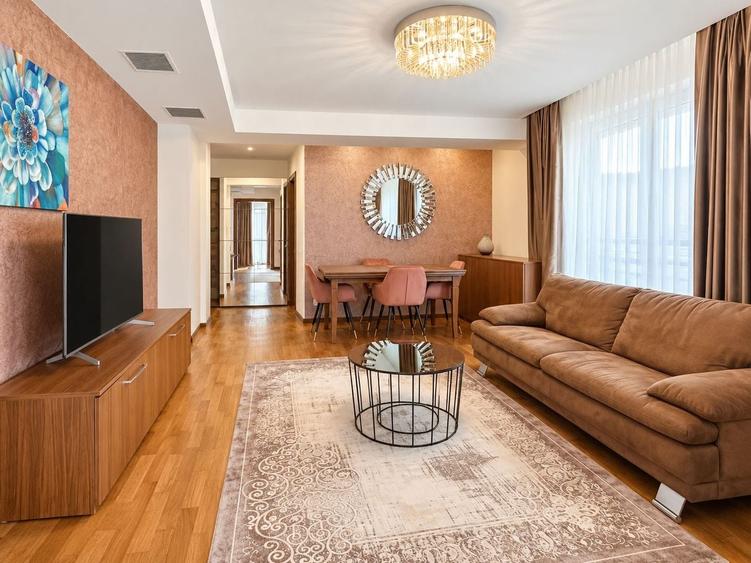 Apartament cu 3 camere decomandat, mobilat în Herăstrău