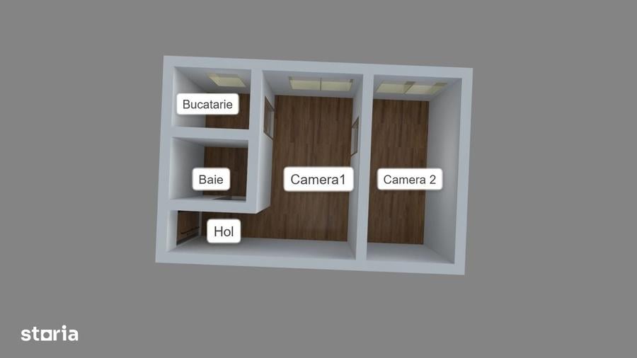 Apartament cu 2 camere în Dacia