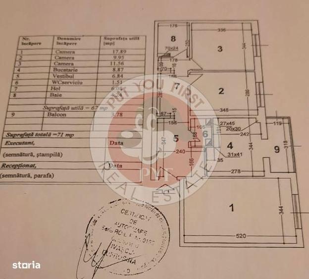 Apartament cu 3 camere decomandat în Rahova