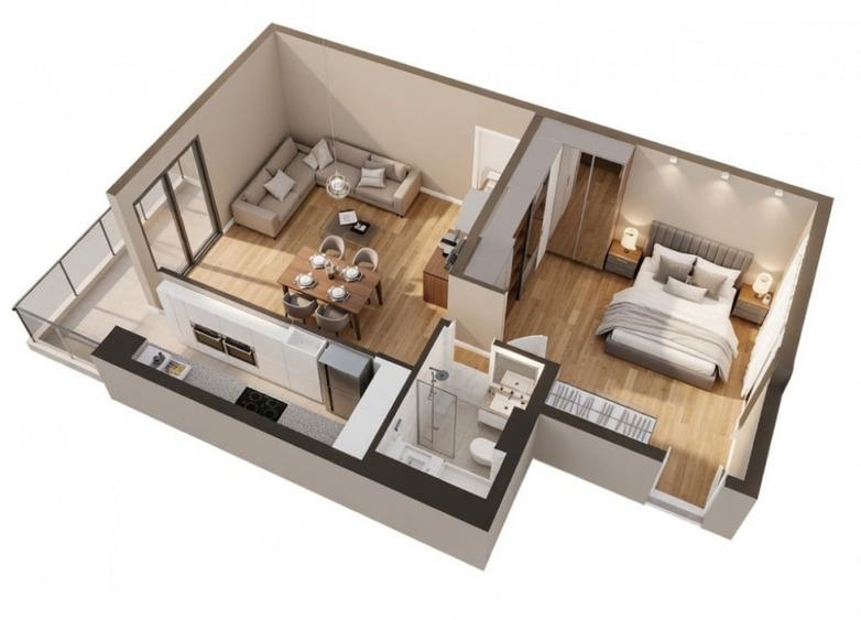 OPORTUNITATE! Ansamblu NZEB! 2 Camere si terasa, Dambul-Rotu - 2