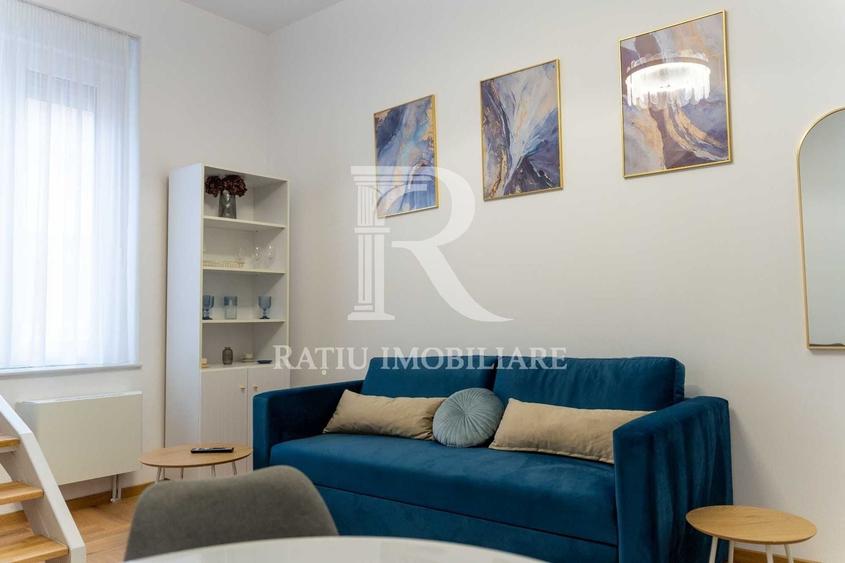 Apartament cu 2 camere semidecomandat, mobilat în Central