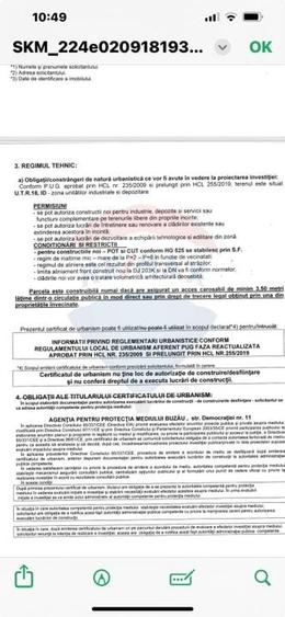 Teren intravilan de 18271 mp, în Industrială