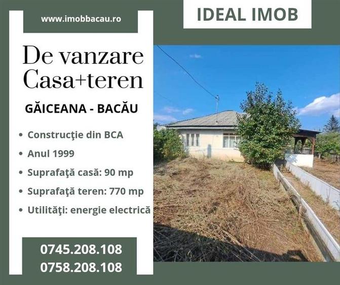Casă cu 3 camere cu Teren 703 Mp în 9 Mai
