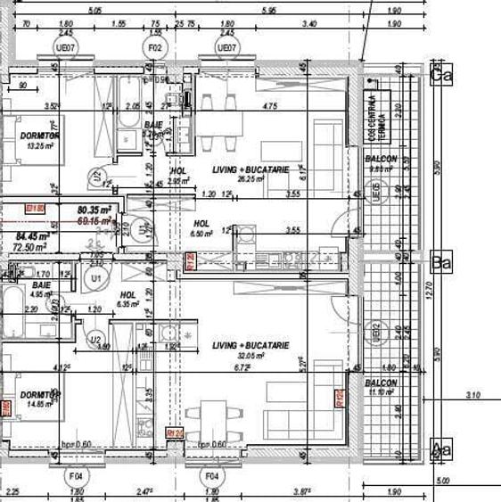Apartament cu 2 camere semidecomandat în Pipera