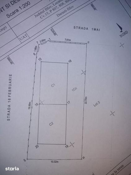 Casă cu 2 camere cu Teren 300 Mp în Dărăști-Ilfov