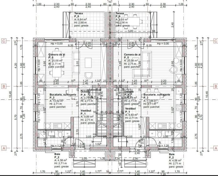 Duplex cu 4 camere cu Canalizare în Livezeni