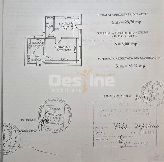 Apartament cu 2 camere semidecomandat în Tomis Nord