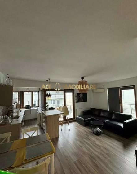 Apartament cu 2 camere semidecomandat, mobilat în Băneasa