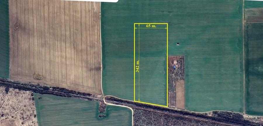 Teren agricol extravilan de 22200 mp, în Grădiștea