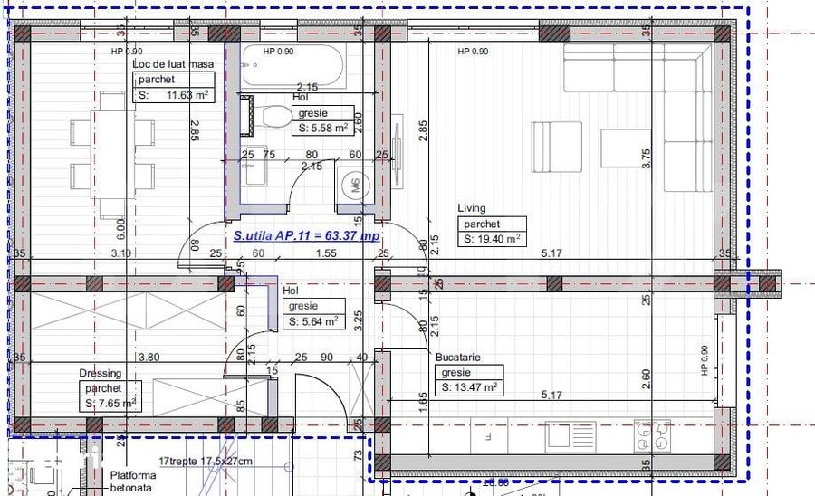 Apartament cu 2 camere decomandat în Iosefin