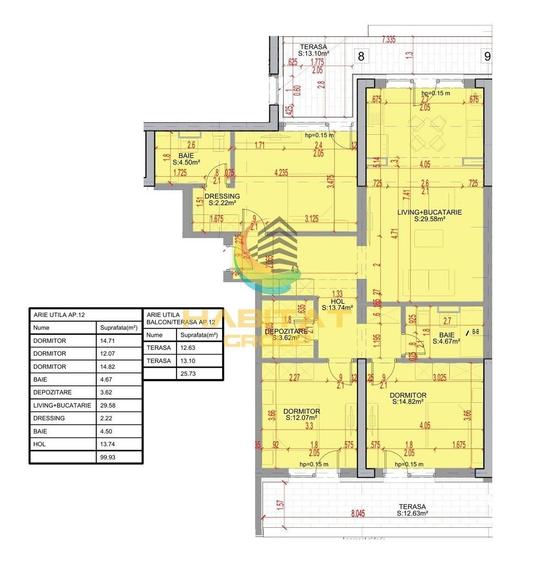 Apartament cu 4 camere decomandat în Titan