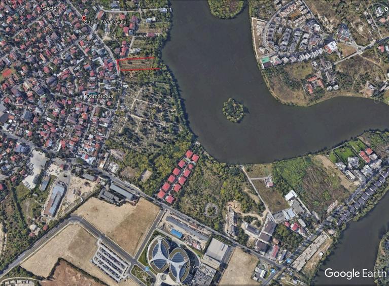 Teren 2041 mp deschidere lac Grivita 20 m - 15