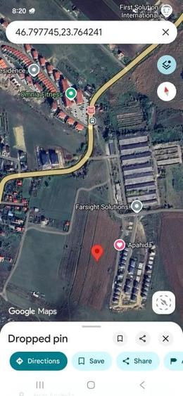 Teren de 8700 mp, în Apahida