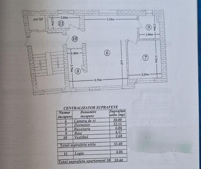 Apartament cu 2 camere semidecomandat, mobilat în P-ța Alba Iulia