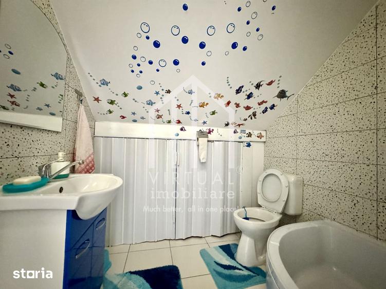 Casa cu 5 camere, 460mp teren, mobilata si utilata, demisol, Cristian - 5